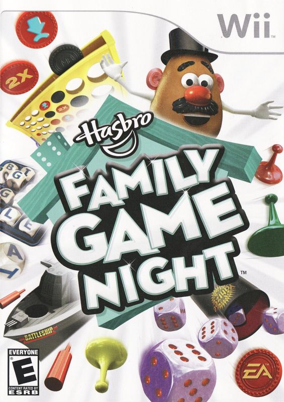 Hasbro Family Game Night box art for Wii